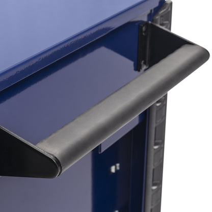ROSIE THE RIVETER – 39" 6 DRAWER PREMIUM SERVICE CART – BLUE