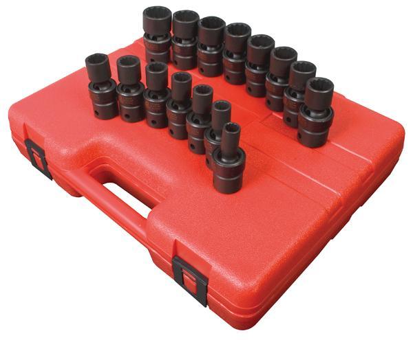 12 Socket 12 Point 1 2 Drive Impact Socket Set