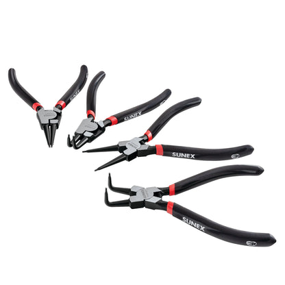 4 PIECE 7" SNAP RING PLIERS SET