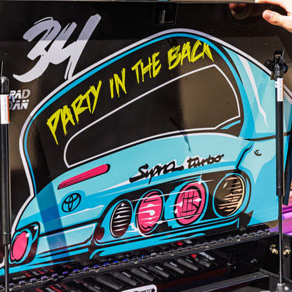 RAD DAN MANGA DESIGNED BLACK PREMIUM FULL 6 DRAWER SERVICE CART