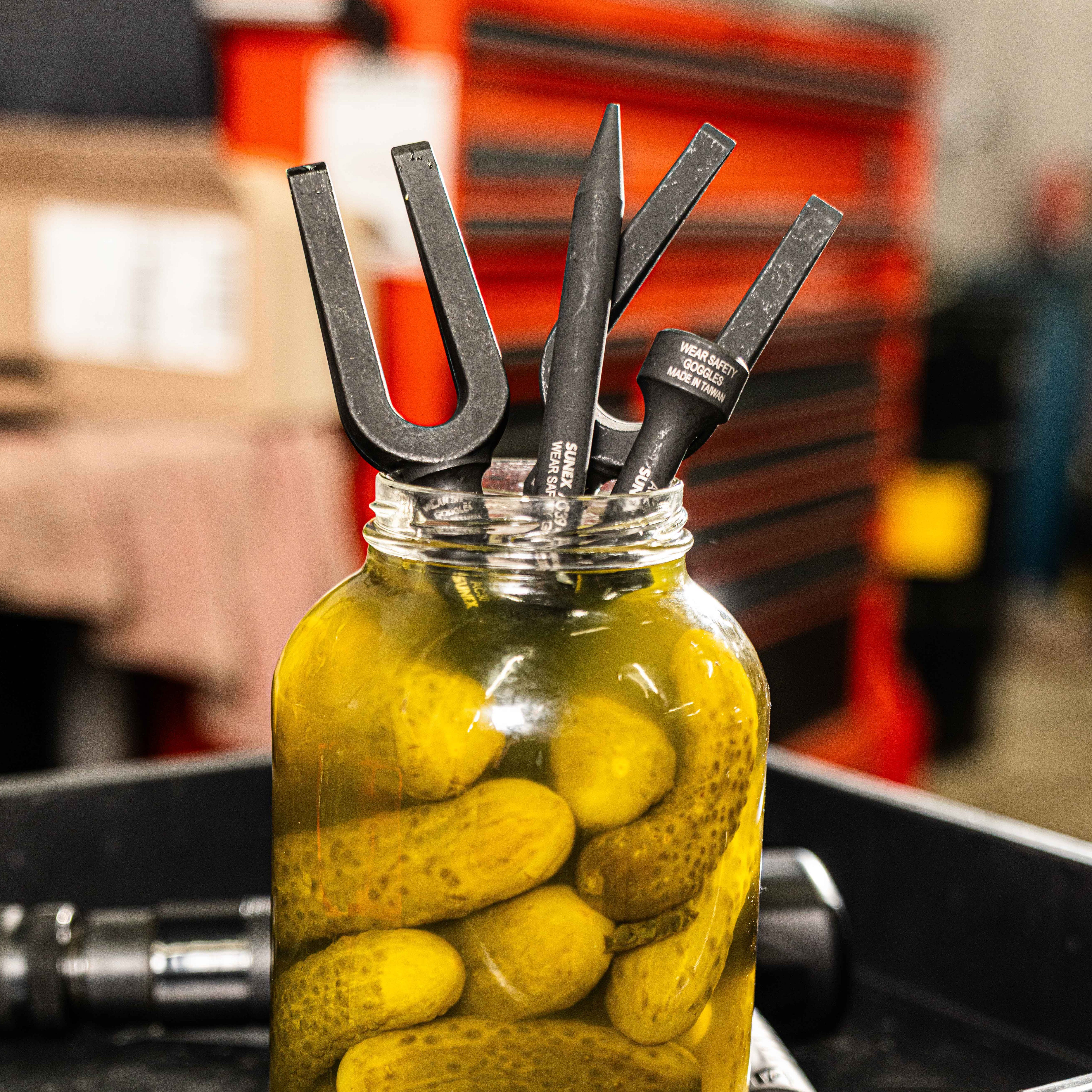 Air Hammer Chisel Pneumatic Separator 4 Piece Set In Portable Tool