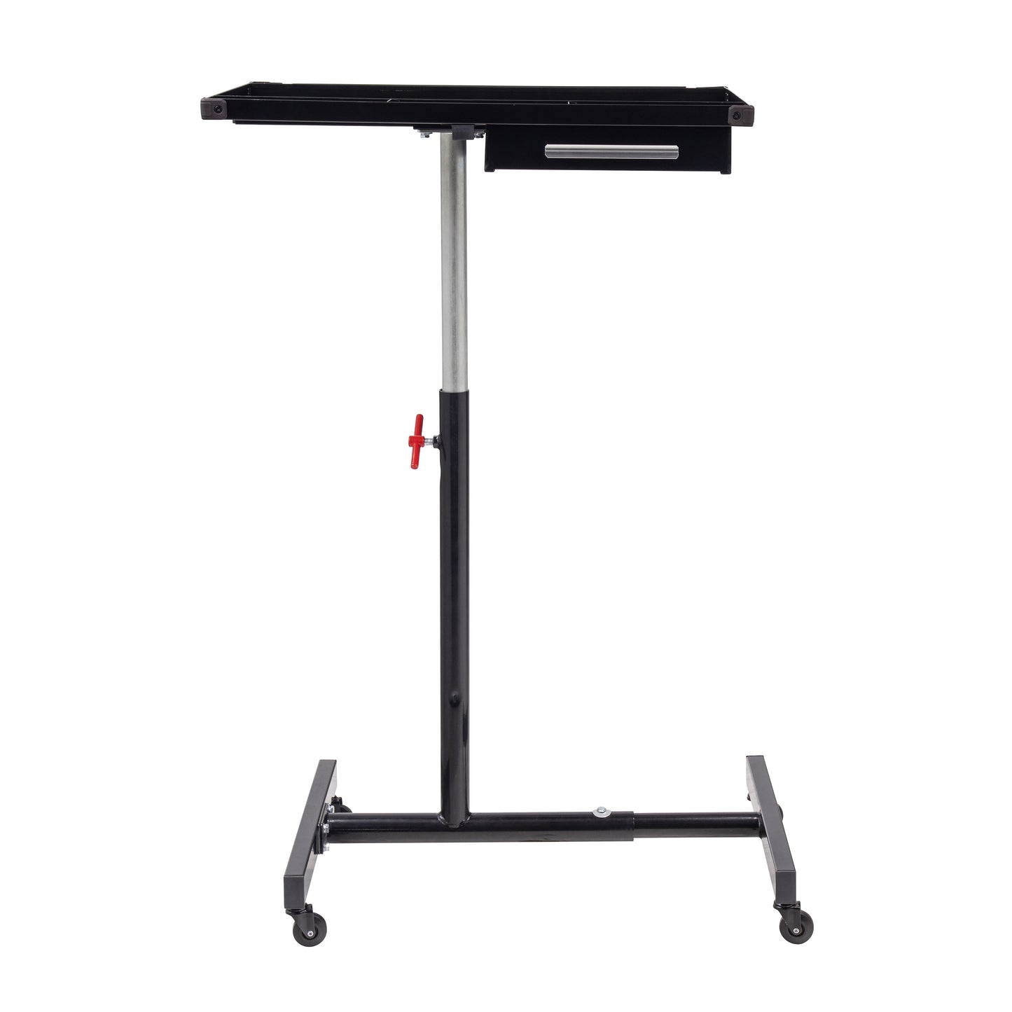DELUXE ADJUSTABLE WORK TABLE WITH DRAWER - BLACK