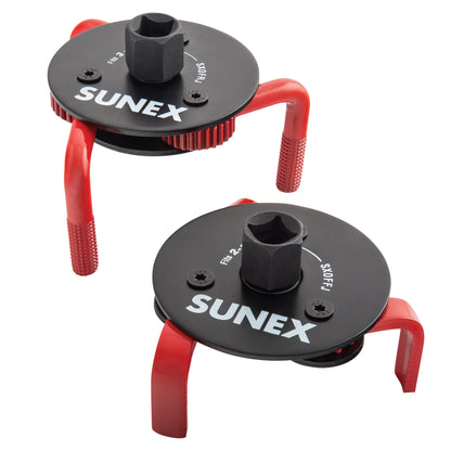 OIL FILTER SPIDER WRENCH 2 PIECE SET - 2-1/2"- 5-1/8"(63MM – 127MM)
