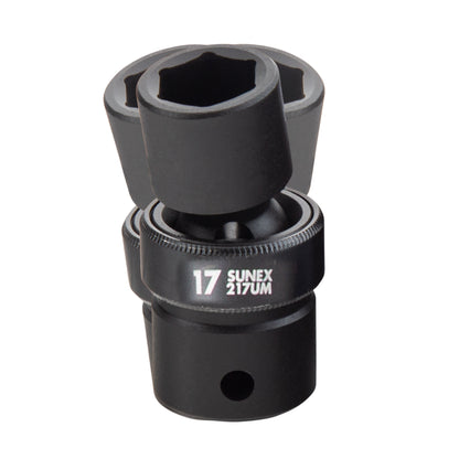 1/2" DRIVE METRIC 6 POINT STANDARD UNIVERSAL 13-PIECE IMPACT SOCKET SET