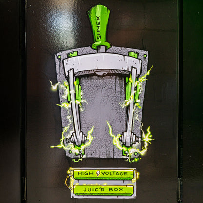 TONY SQUINDO “IT’S ALIVE!!” JUIC’D BOX 50” 7 DRAWER POWERED CART - BLACK