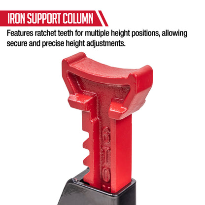 6 TON HEAVY DUTY RATCHETING JACK STANDS (PAIR)
