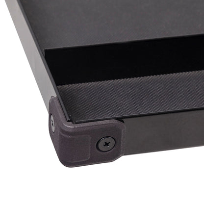 DELUXE ADJUSTABLE WORK TABLE WITH DRAWER - BLACK
