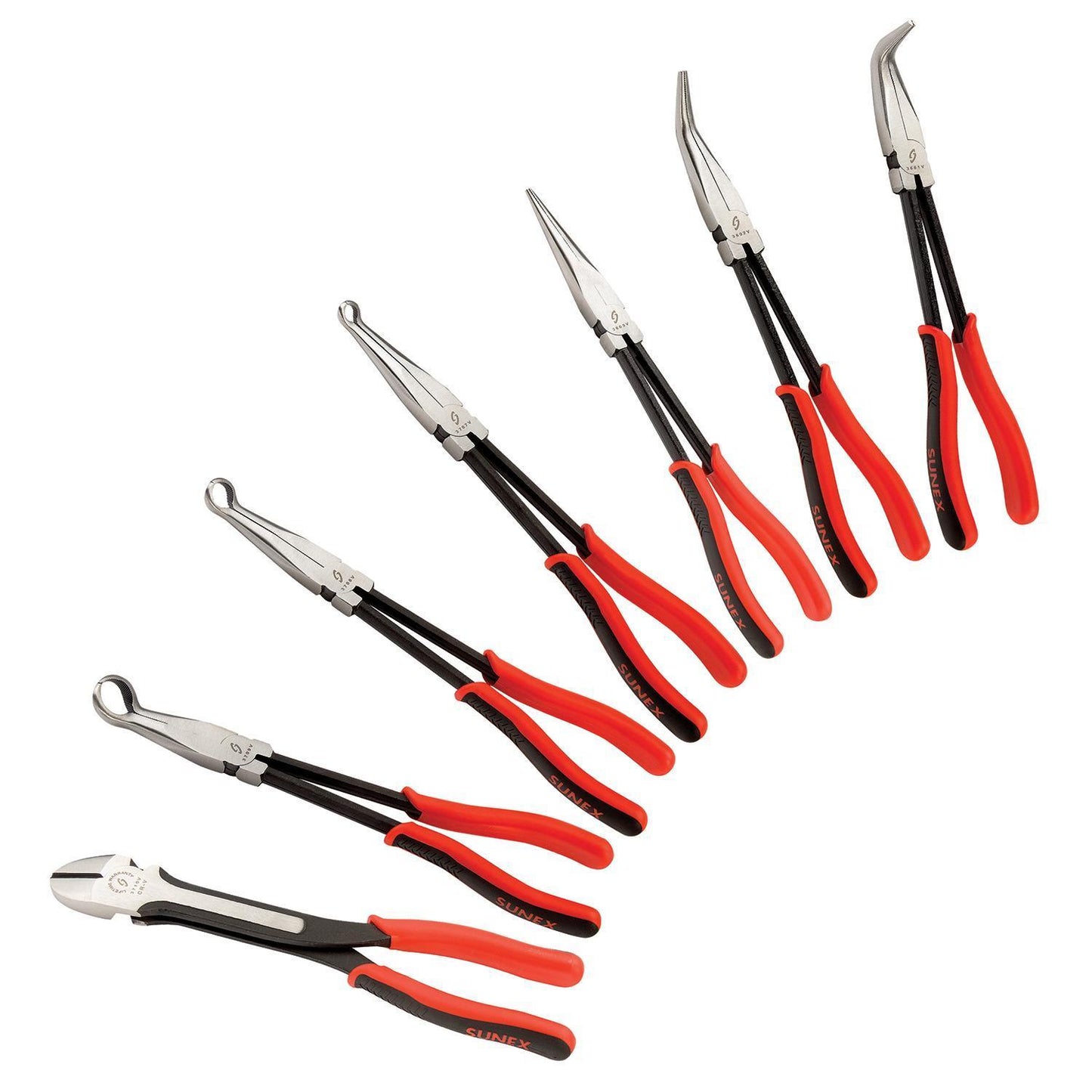 Cornwell Long Reach Plier Set, Huge 17 Pcs, Hi Viz Blue grips Cornwell Long Reach Plier Set, Huge 17 Pcs, Hi Viz Blue grips