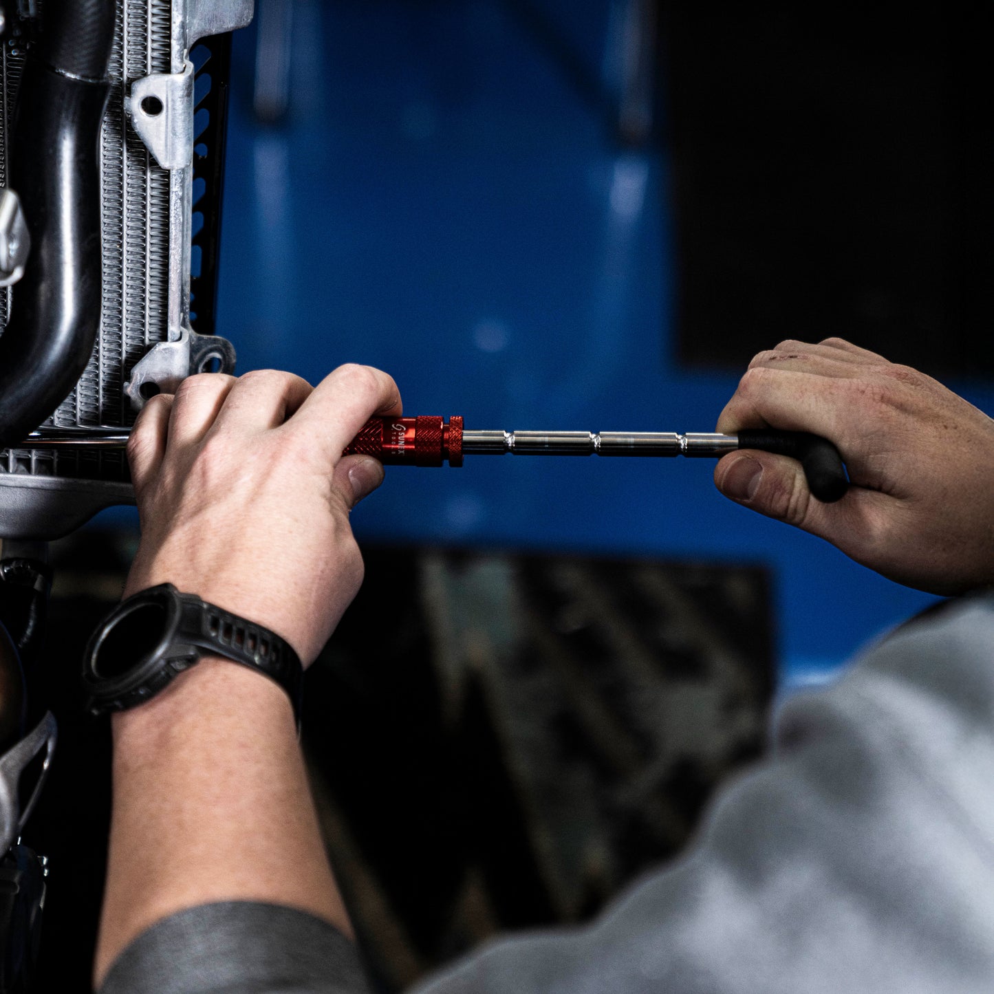 1/4" AND 3/8" DRIVE COMFORT GRIP ADJUSTABLE T-HANDLE SPEEDER 2 PIECE WRENCH SET