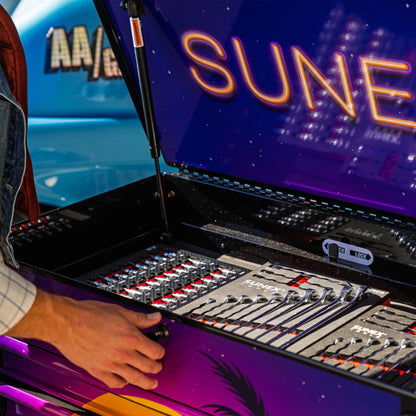 RETRO DESIGNED BLACK PREMIUM FULL DRAWER SERVICE CART - BLACK