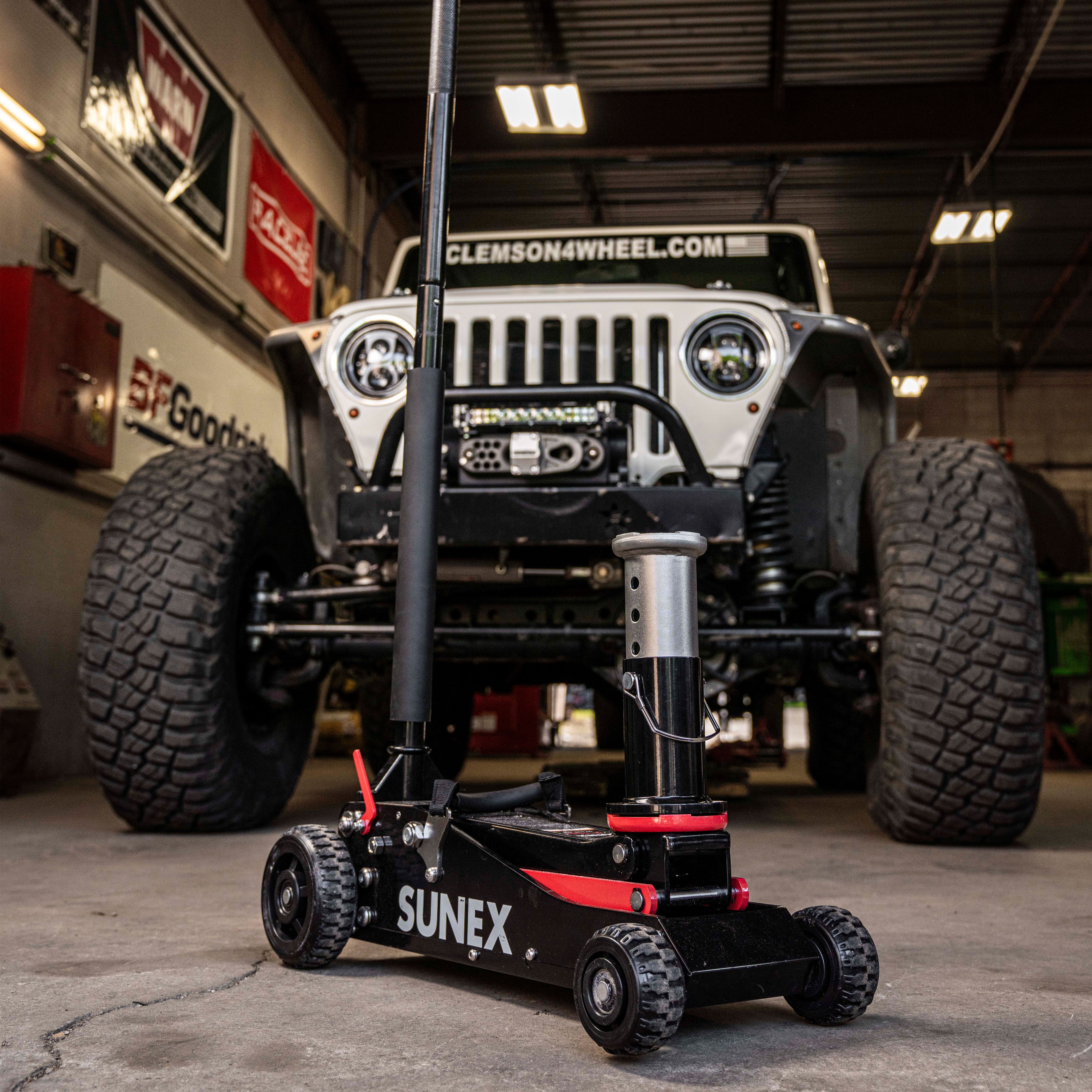 SUNEX TOOLS 2 Ton Big Wheel Jack – SUNEX Tools