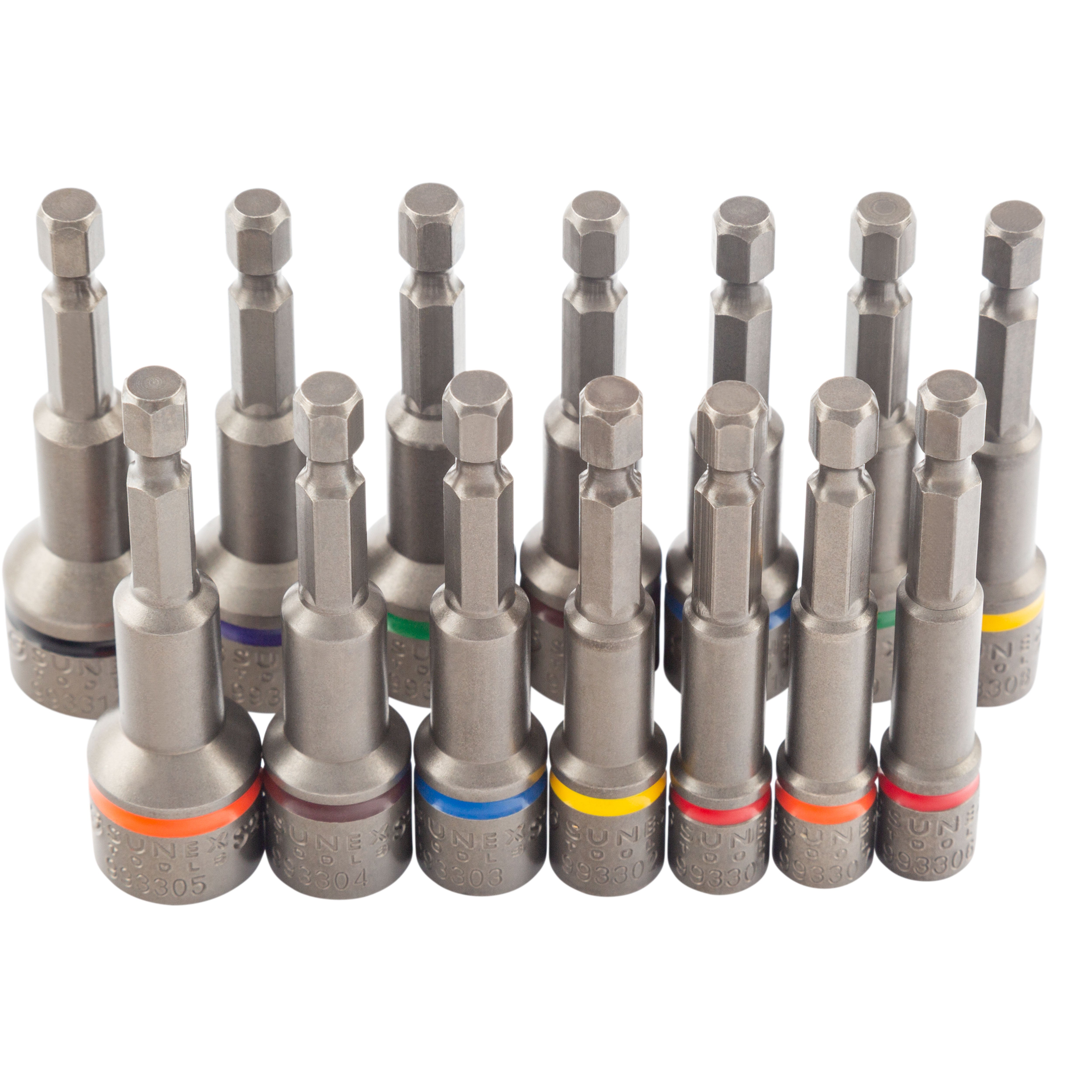 14 Pc. Impact Ready Magnetic Nut Setters Set (Sae/Mm) – SUNEX Tools