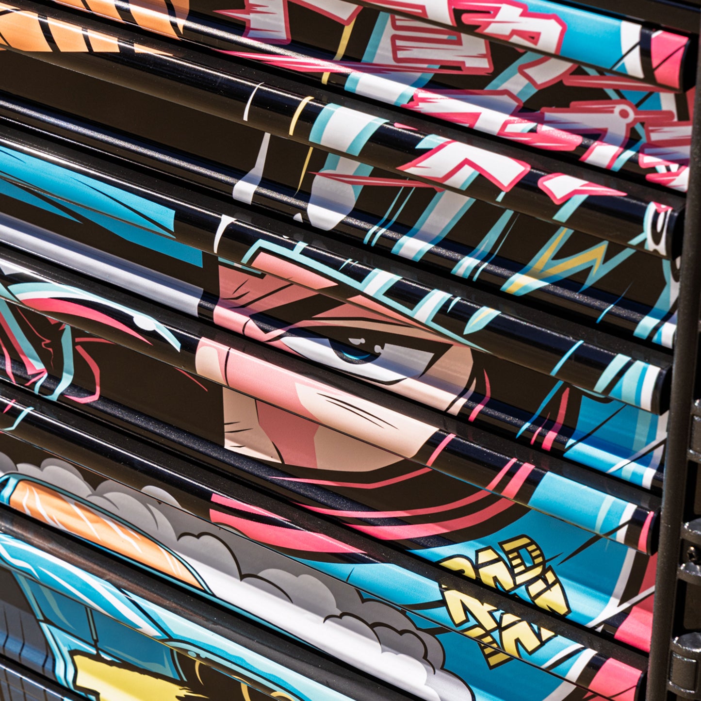 RAD DAN MANGA DESIGNED BLACK PREMIUM FULL 6 DRAWER SERVICE CART