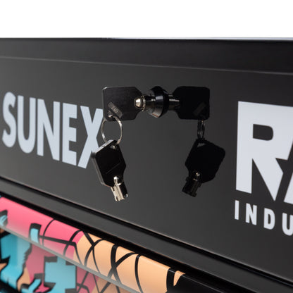 RAD DAN MANGA DESIGNED BLACK PREMIUM FULL 6 DRAWER SERVICE CART