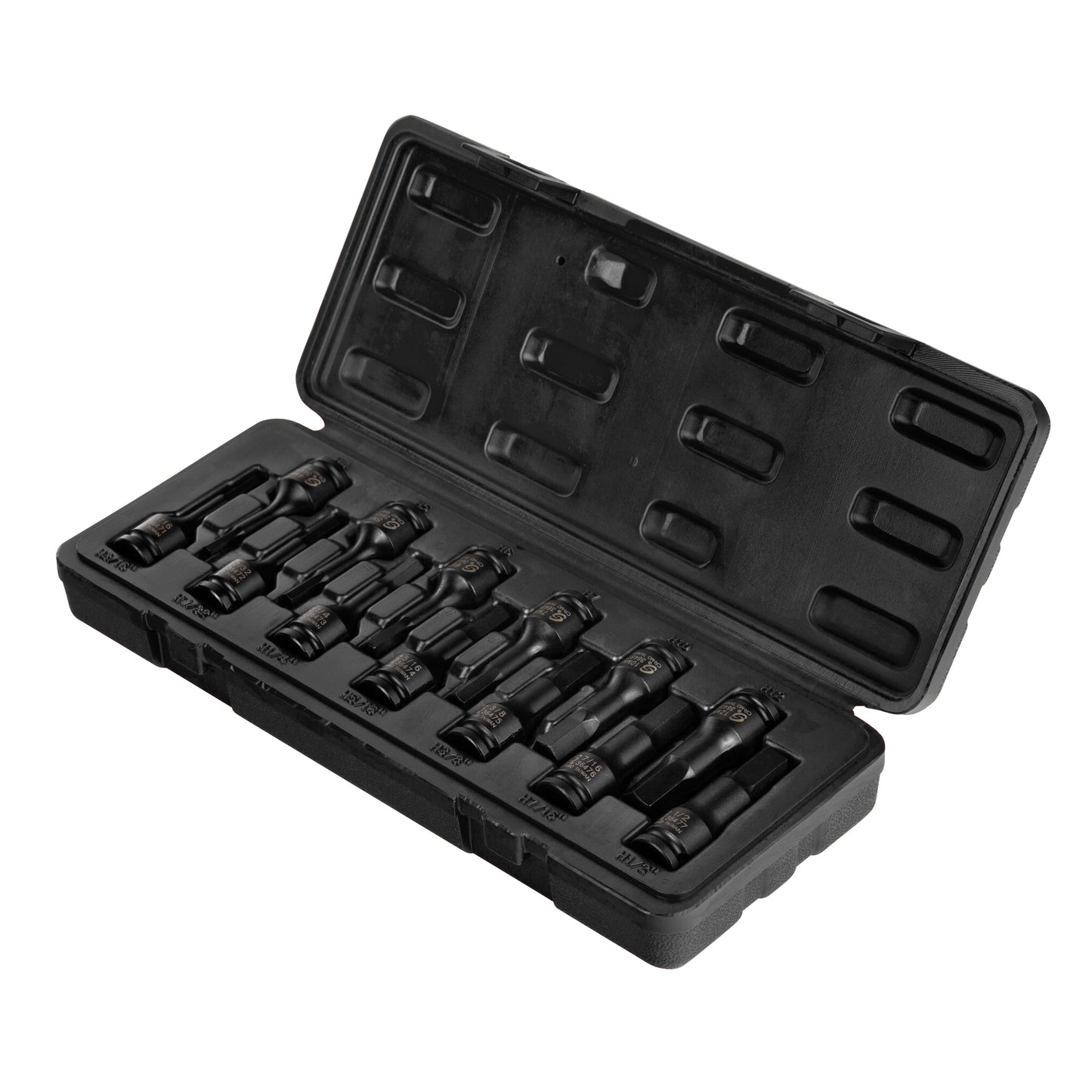 3/8" DRIVE SAE & METRIC 13-PIECE HEX IMPACT BIT SOCKET SET