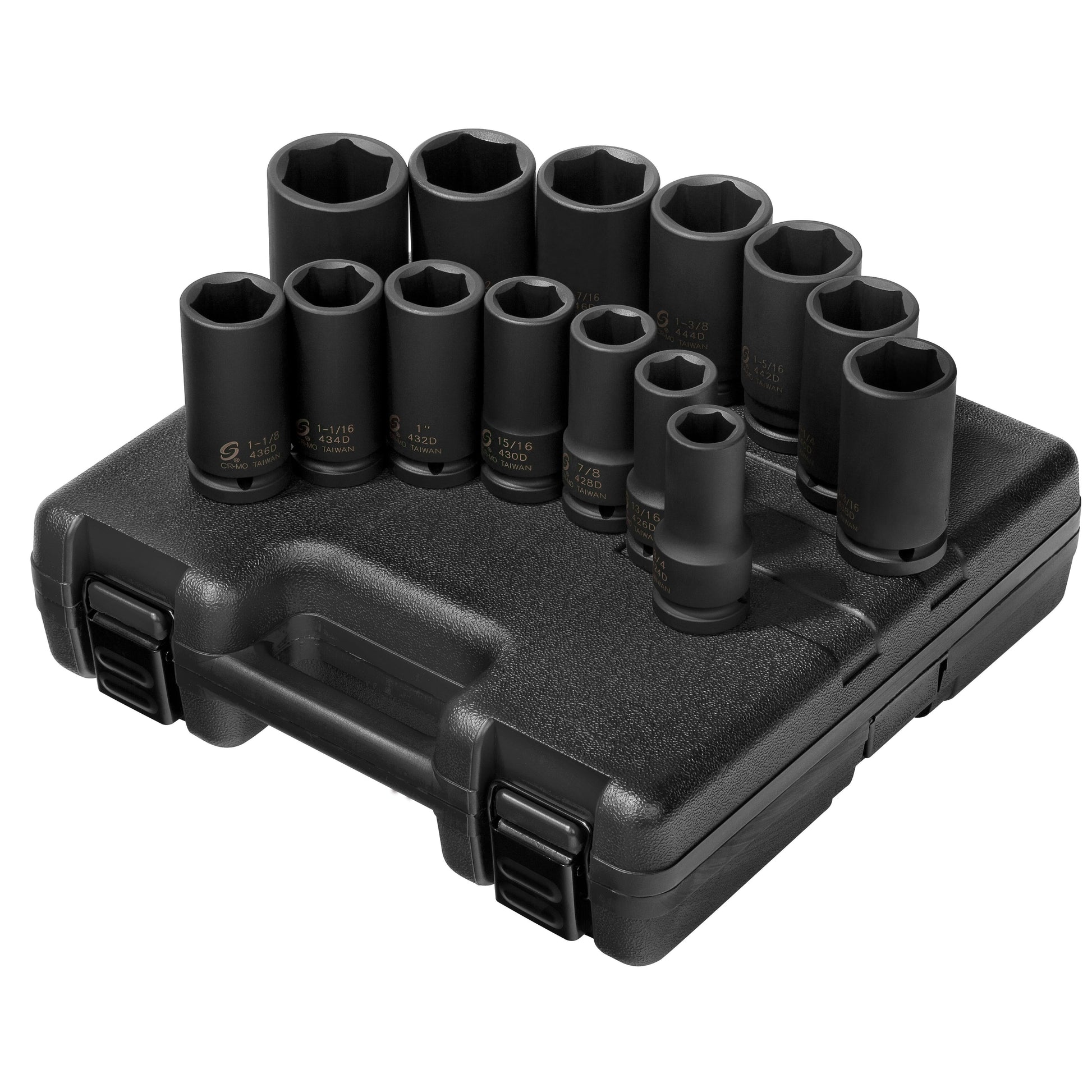 Aazon.co: IXPOWER 10PCS 1"Drive Ipact Deep Socket Set, 6 Point, 21-41, CR-O, Etric, Deep - Foto 6