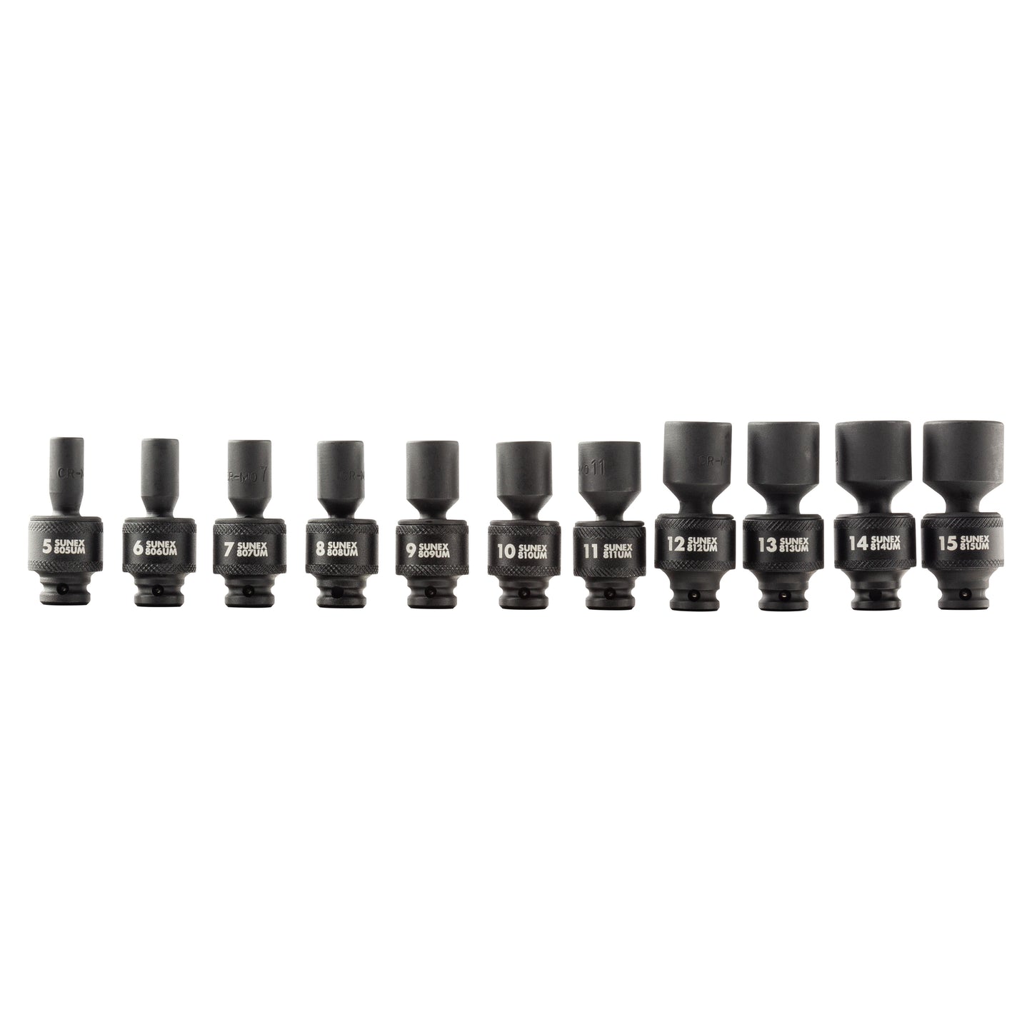 1/4" DRIVE METRIC 12 POINT MAGNETIC UNIVERSAL 11-PIECE IMPACT SOCKET SET