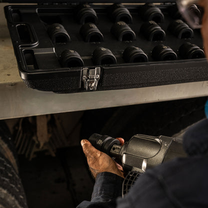 1" DRIVE SAE 6 POINT STANDARD 21-PIECE IMPACT SOCKET SET