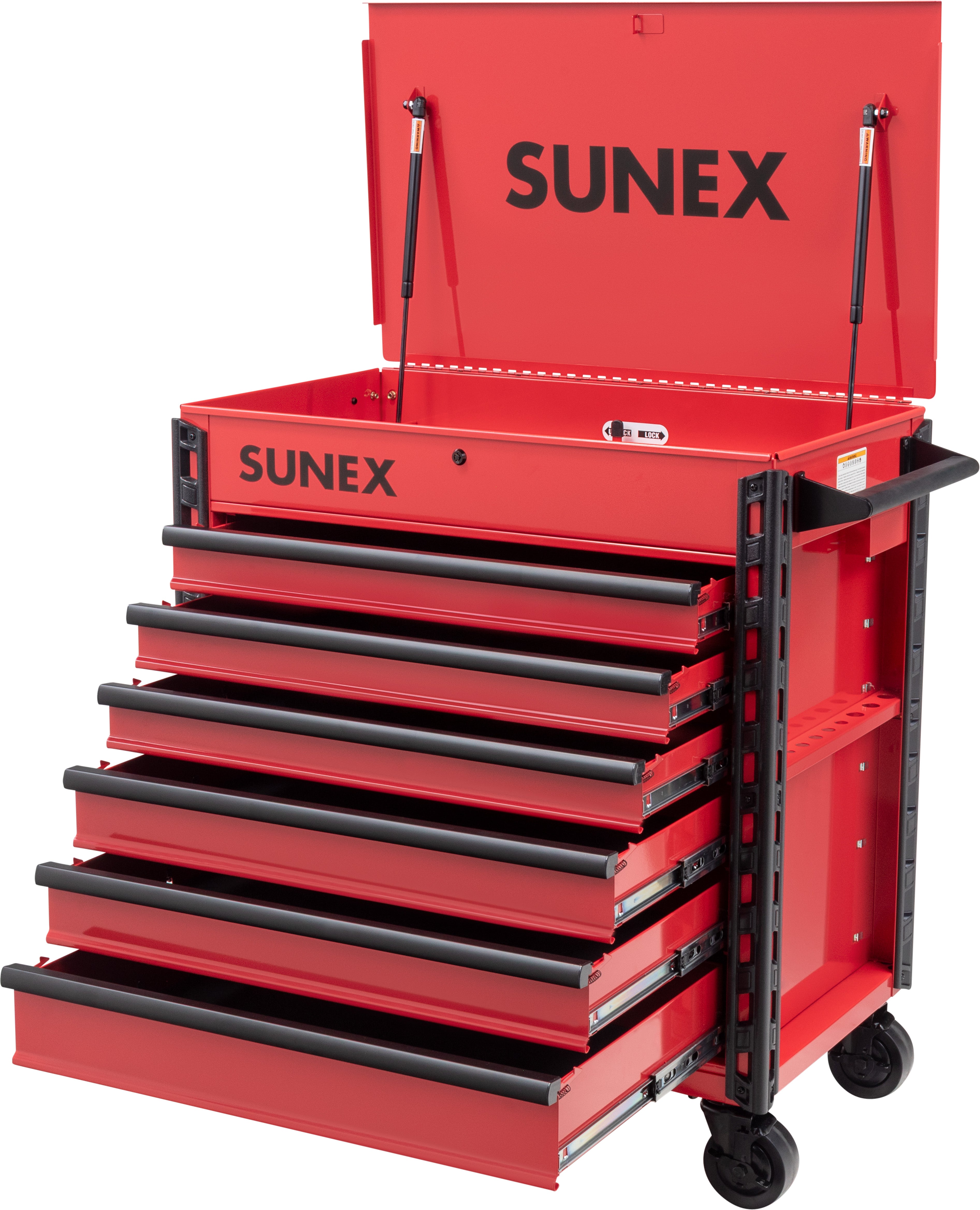 PREMIUM FULL DRAWER SERVICE CART - RED – SUNEX Tools