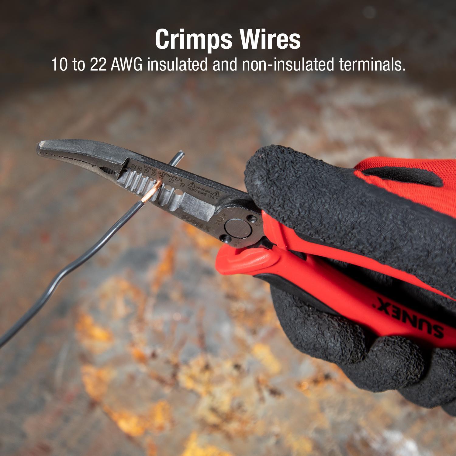 ナルサン Offset Needle Nose Electrician Pliers – SUNEX Tools