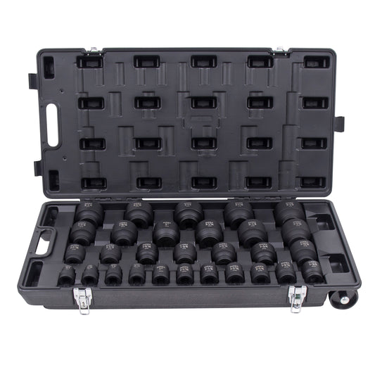 3/4" DRIVE SAE 6 POINT STANDARD 29-PIECE IMPACT SOCKET SET