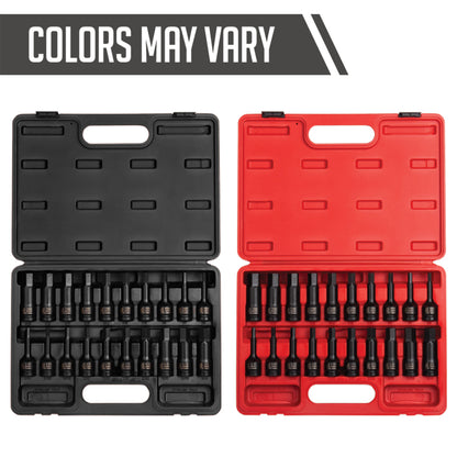 1/2" DRIVE SAE & METRIC 20-PIECE HEX IMPACT BIT SOCKET SET