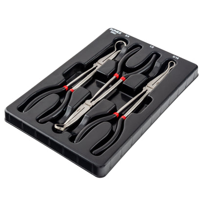 3 PIECE 11" LONG REACH HOSE GRIP PLIERS SET