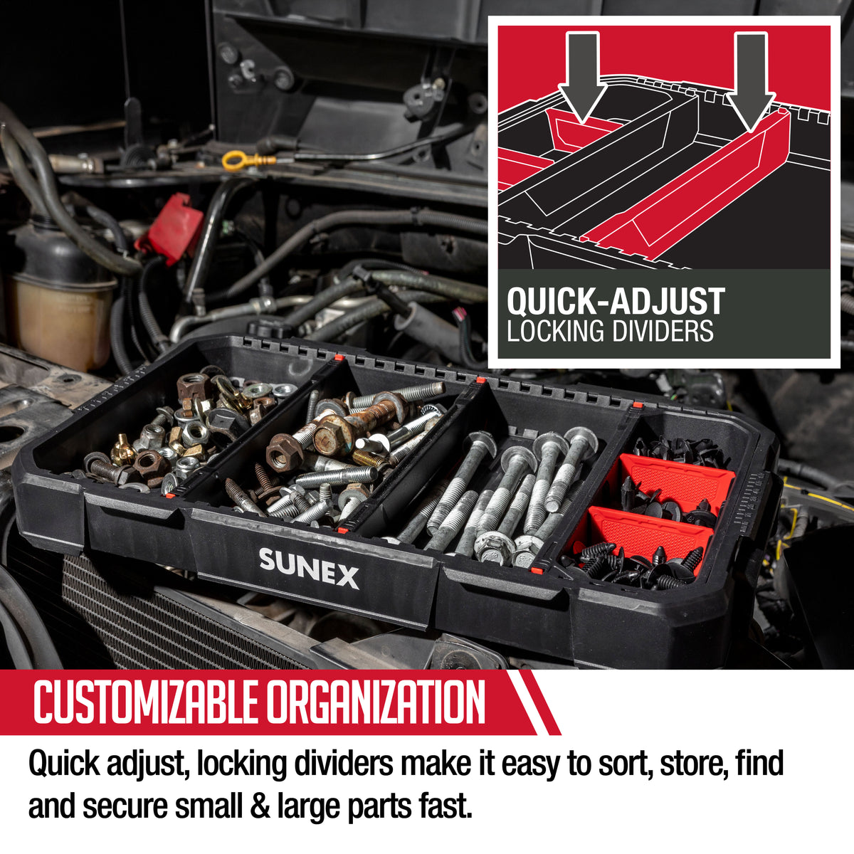 7 PIECE FULL PARTS TRAY SET