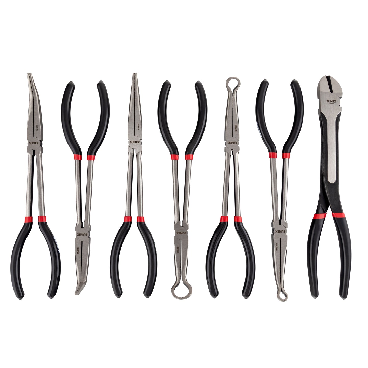 7 PIECE 11" LONG REACH PLIERS SET
