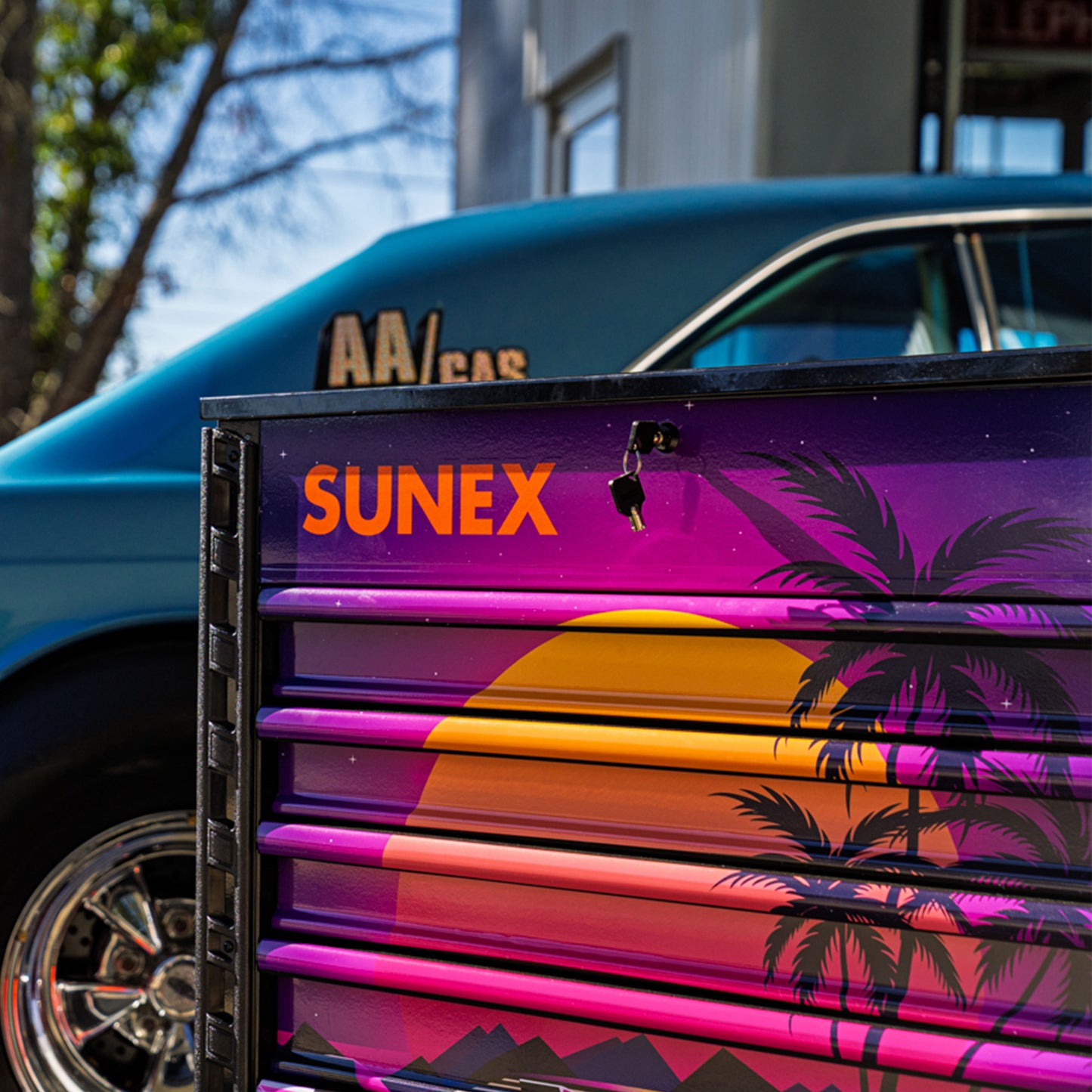 RETRO DESIGNED BLACK PREMIUM FULL DRAWER SERVICE CART - BLACK