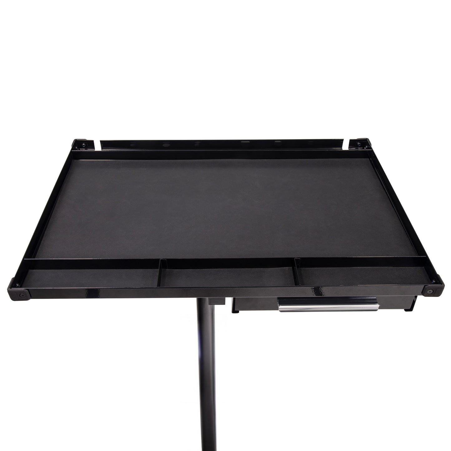 DELUXE ADJUSTABLE WORK TABLE WITH DRAWER - BLACK
