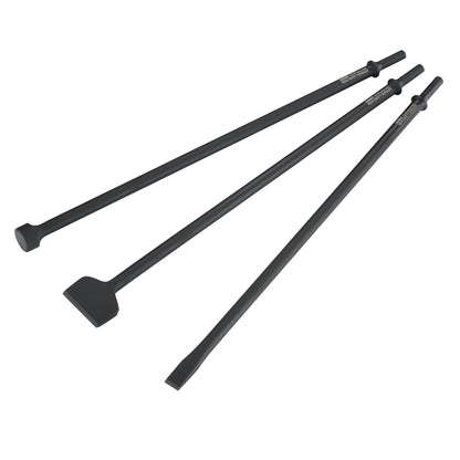 AIR HAMMER CHISEL 18” LONG-REACH 3 PIECE SET IN PORTABLE TOOL ROLL