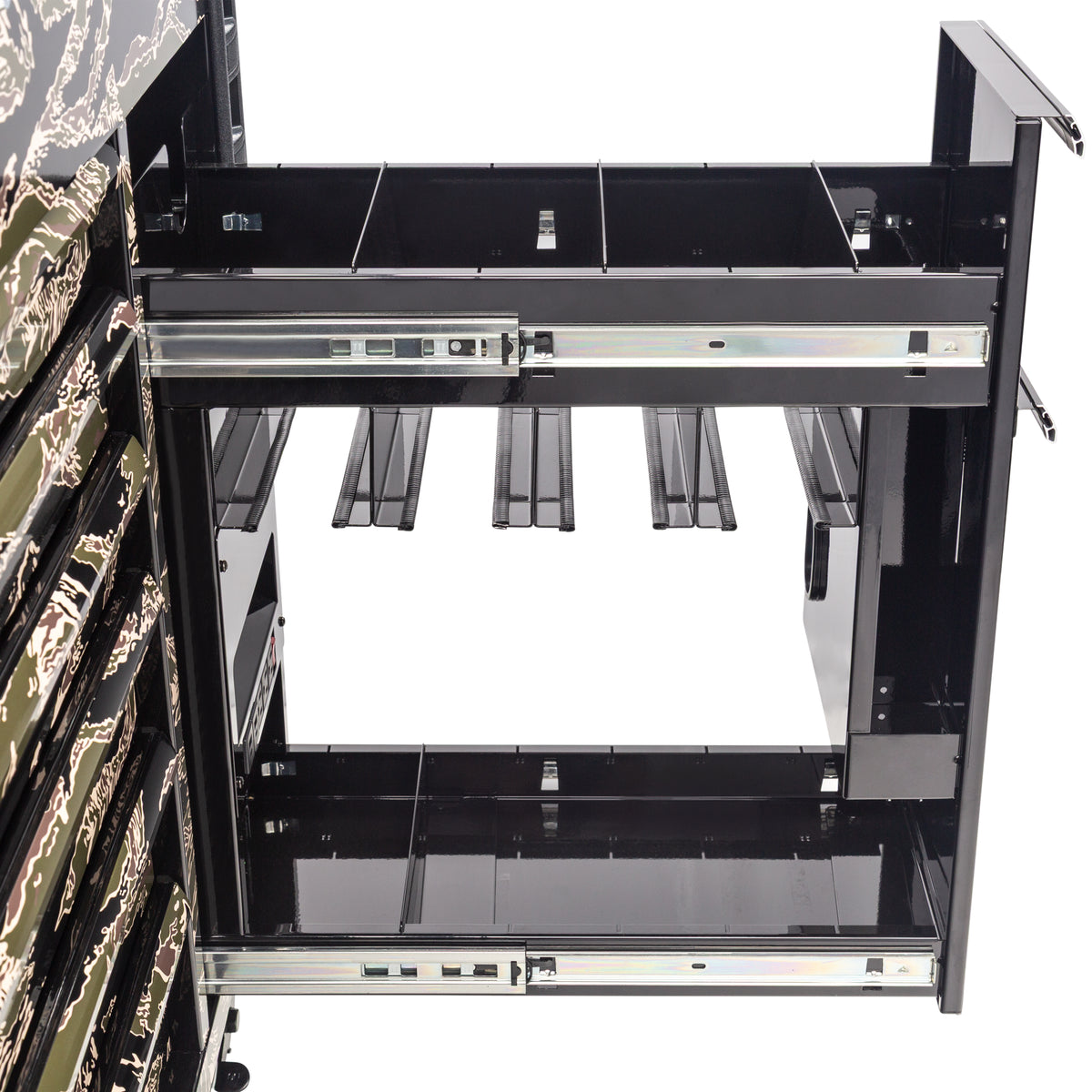 SHADOW TIGER CAMOUFLAGE - JUIC’D BOX 50" 7 DRAWER POWERED CART – BLACK
