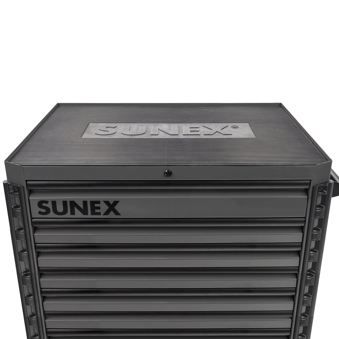 41" 8 DRAWER PREMIUM SERVICE CART WITH FLAT WORK SURFACE TOP – GRAY