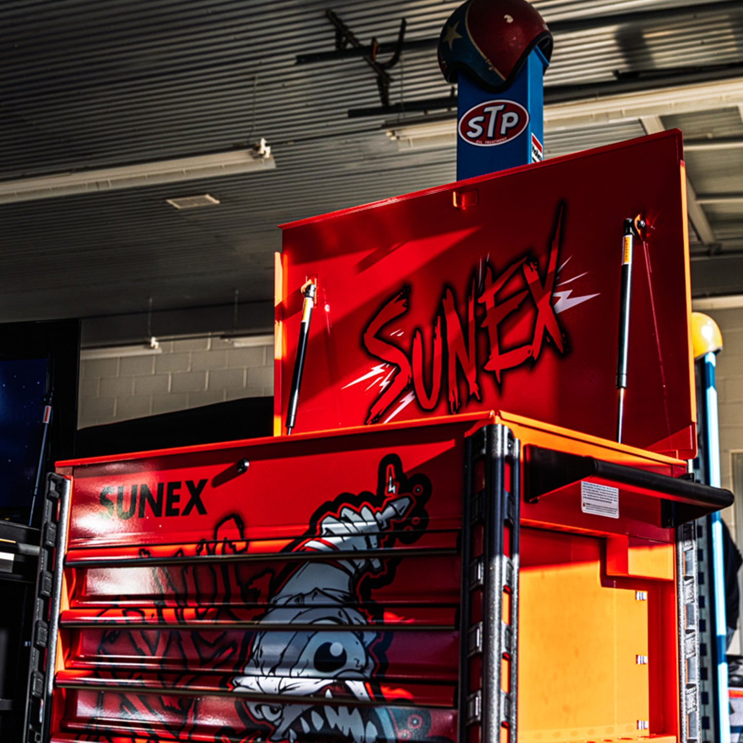 TONY SQUINDO “FOUL PLUG” PREMIUM FULL DRAWER SERVICE CART - RED