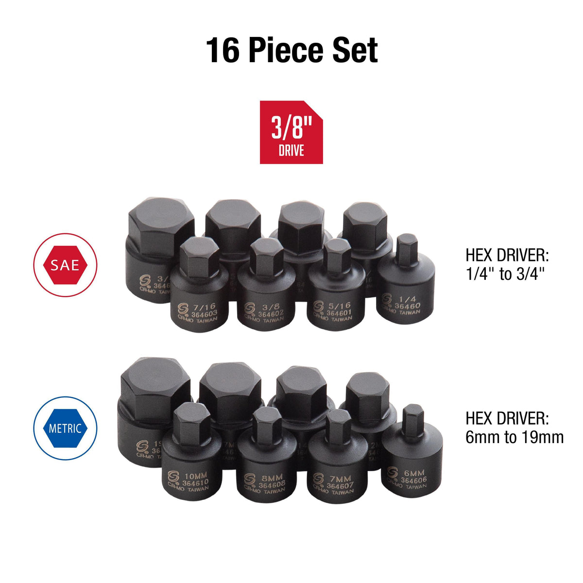SUNEX TOOLS 3/8