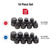 SUNEX TOOLS 3/8" Drive SAE & Metric Stubby 16-Piece Hex Impact Bit ...