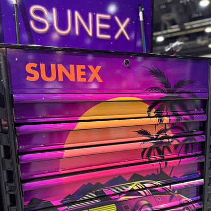 RETRO DESIGNED BLACK PREMIUM FULL DRAWER SERVICE CART - BLACK