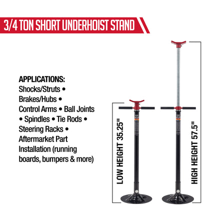 3/4 TON SHORT UNDERHOIST STAND