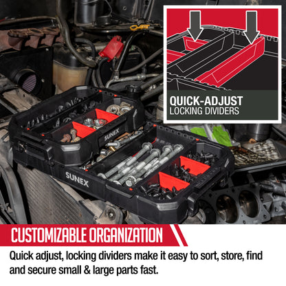 12 PIECE FULL AND HALF PARTS TRAY SET