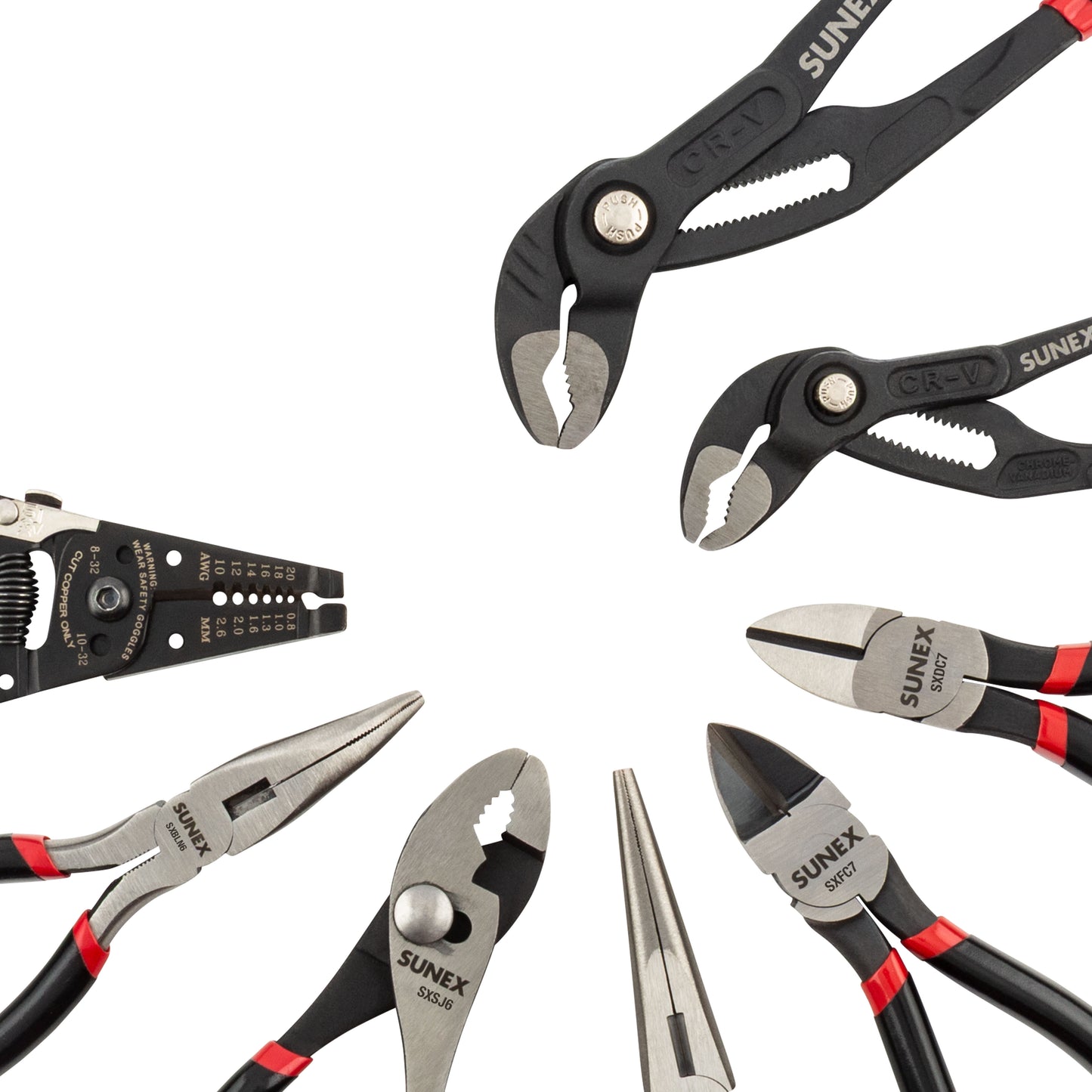 8 PIECE PLIERS SET IN EVA FOAM STORAGE TRAY