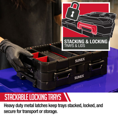 12 PIECE FULL AND HALF PARTS TRAY SET