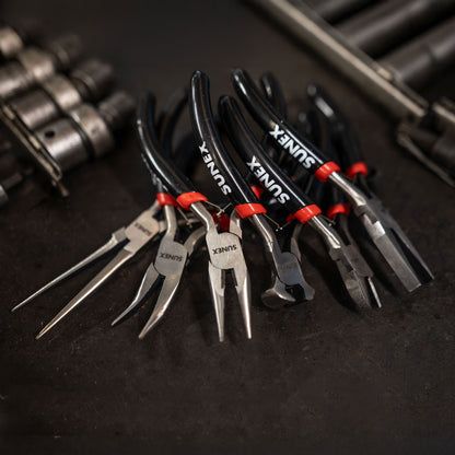 6 PIECE MINI PLIERS SET IN STORAGE TRAY