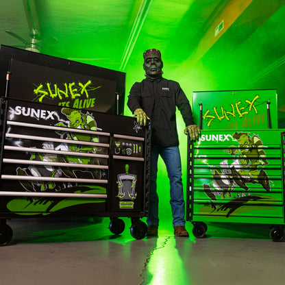 TONY SQUINDO “ITS ALIVE” PREMIUM FULL DRAWER SERVICE CART - LIME GREEN