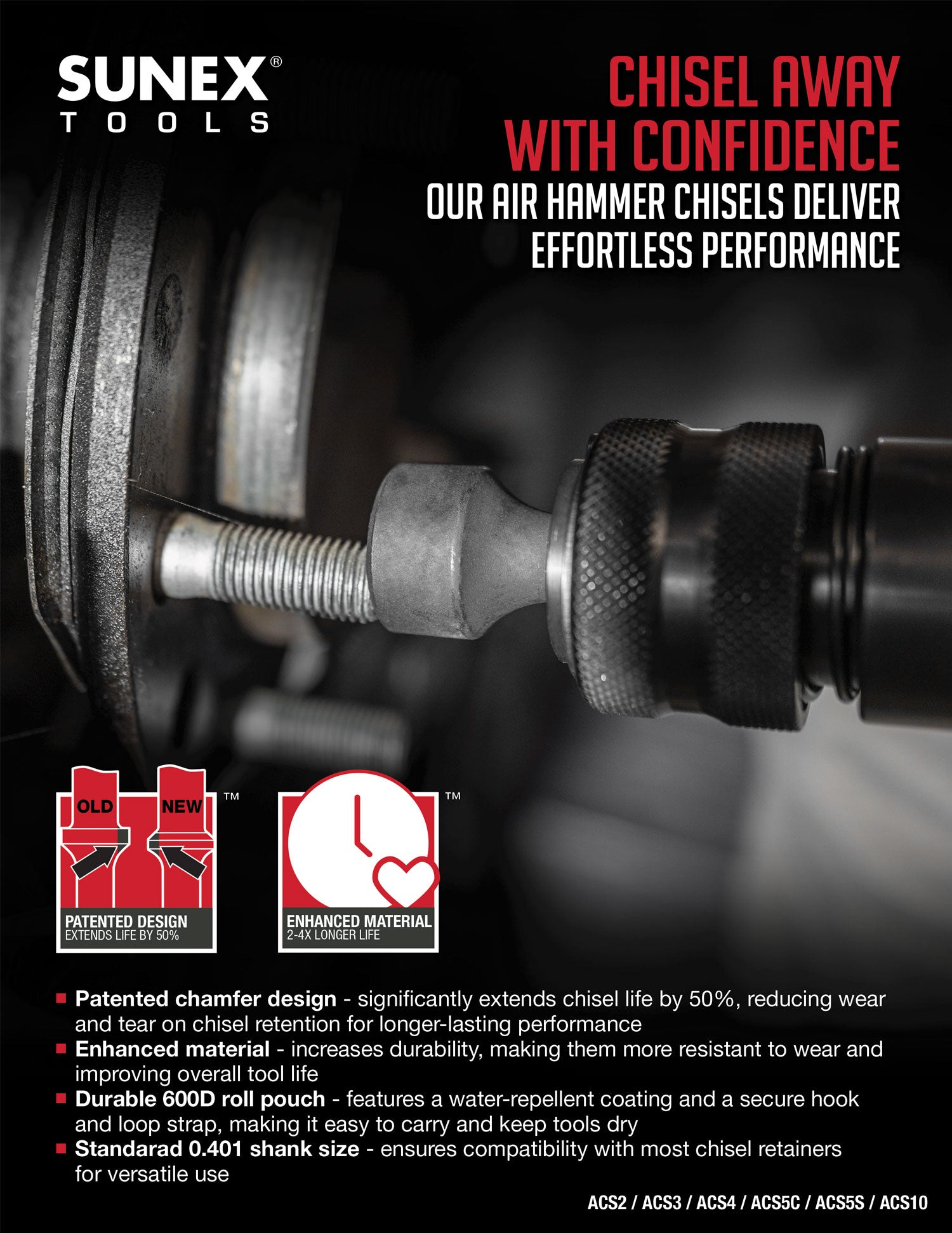 SUNEX Tools Air Hammer Chisels Product Brochure Thumbnail