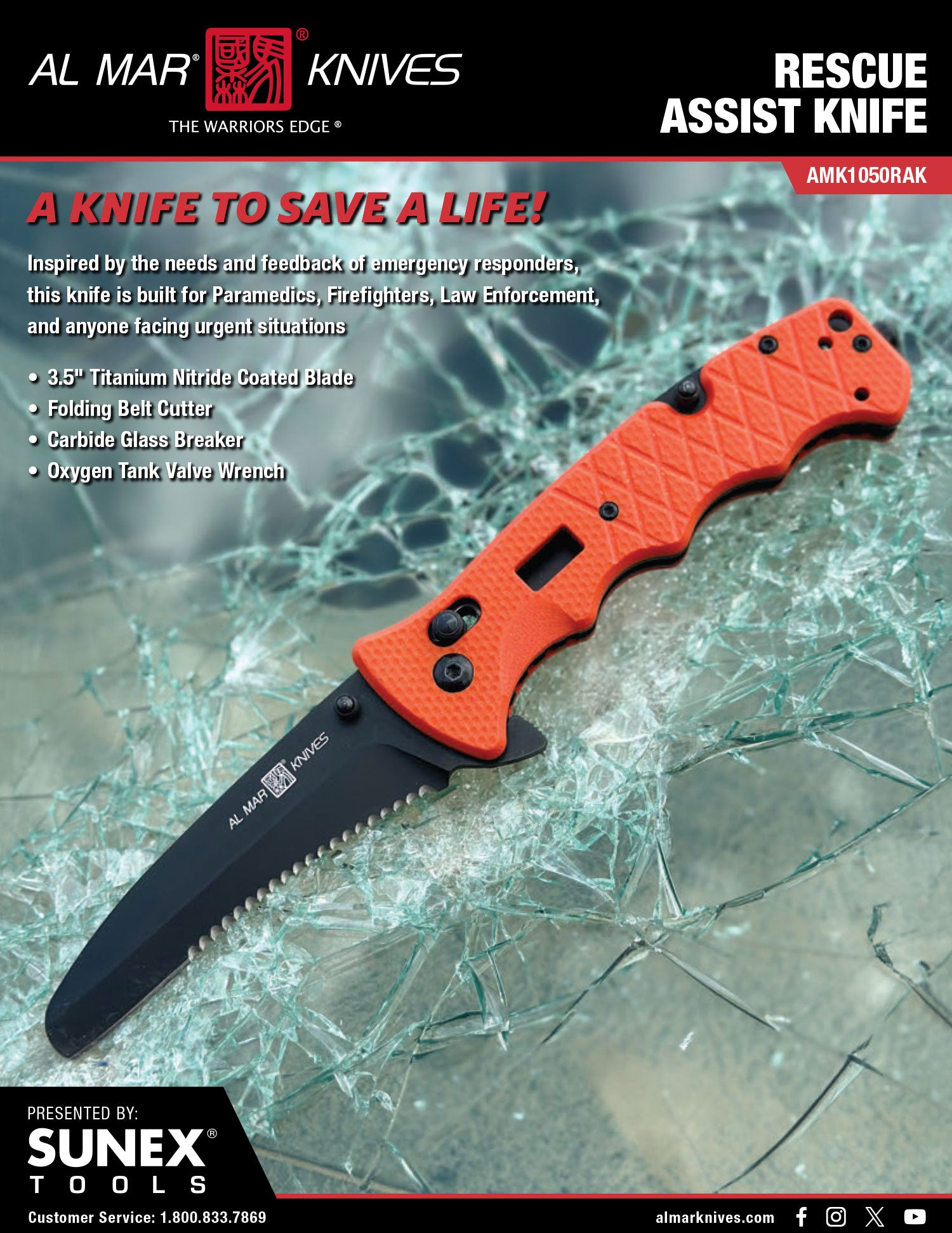 SUNEX Tools | Al Mar Knives Rescue Assist Knife Product Brochure Thumbnail