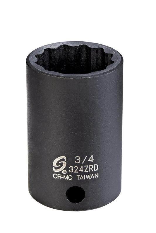 3/8" DRIVE 3/4" 12PT SEMI-DEEP IMPACT SOCKET