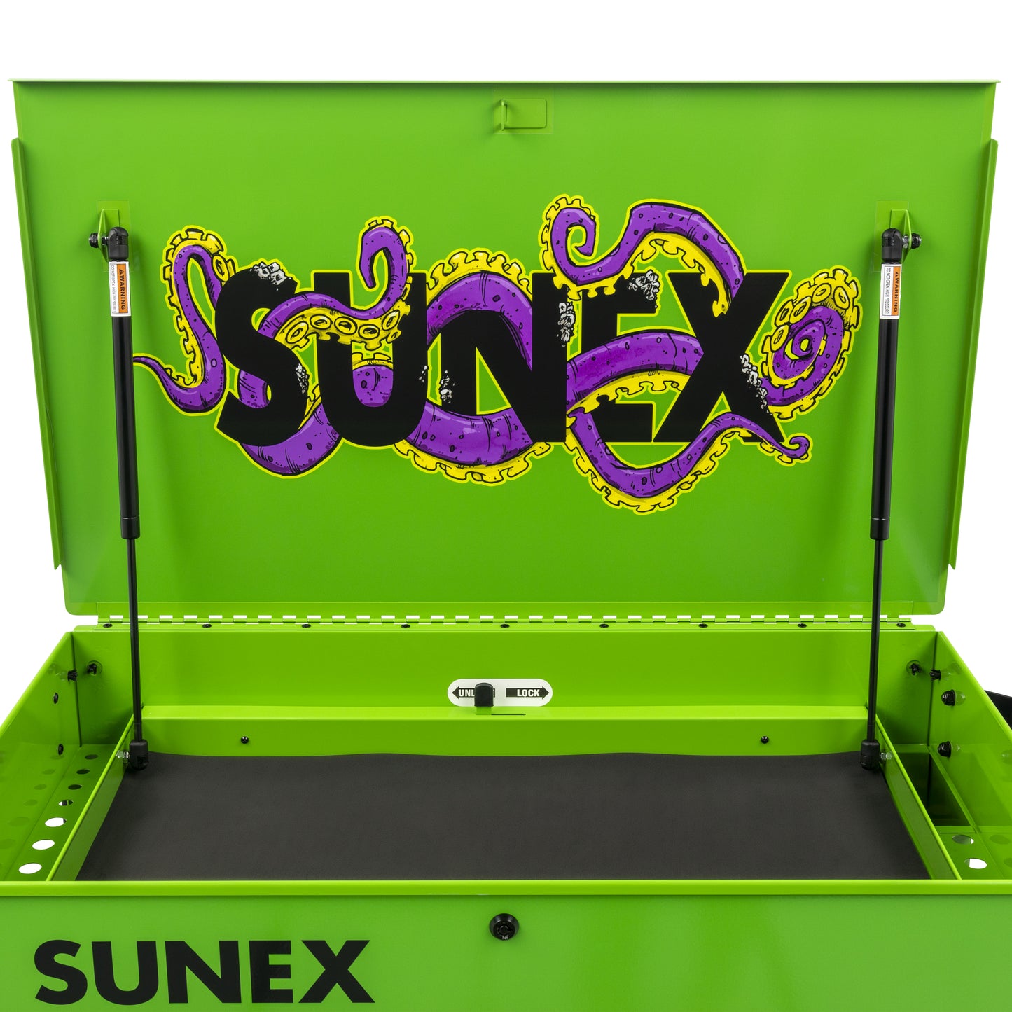 TONY SQUINDO – CTOOLU – 39" 6 DRAWER PREMIUM SERVICE CART – LIME GREEN
