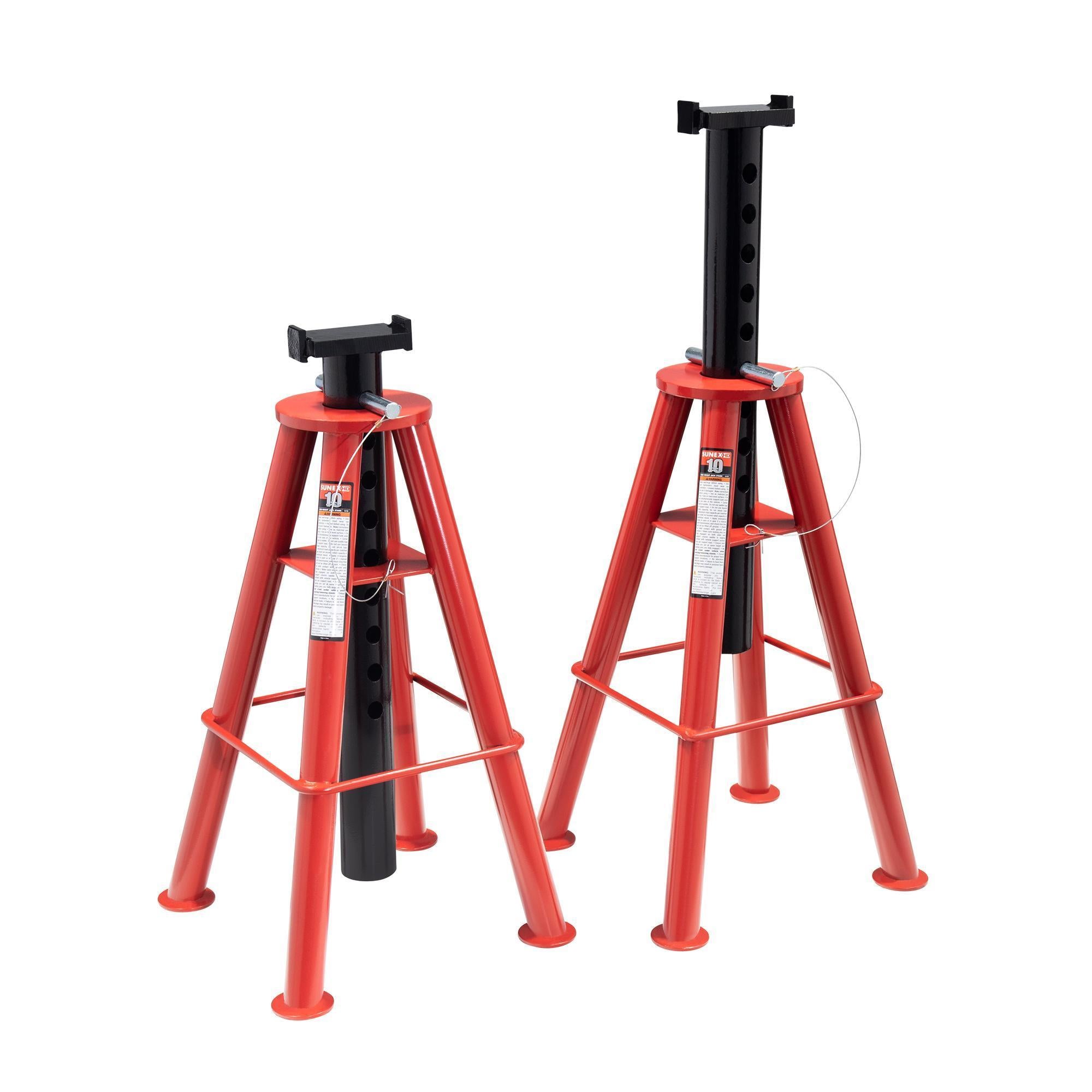 Maxority 10-Ton (20,000 Lbs) Heavy-Duty Jack Stands - Set Of 2, 28" To 47" Height