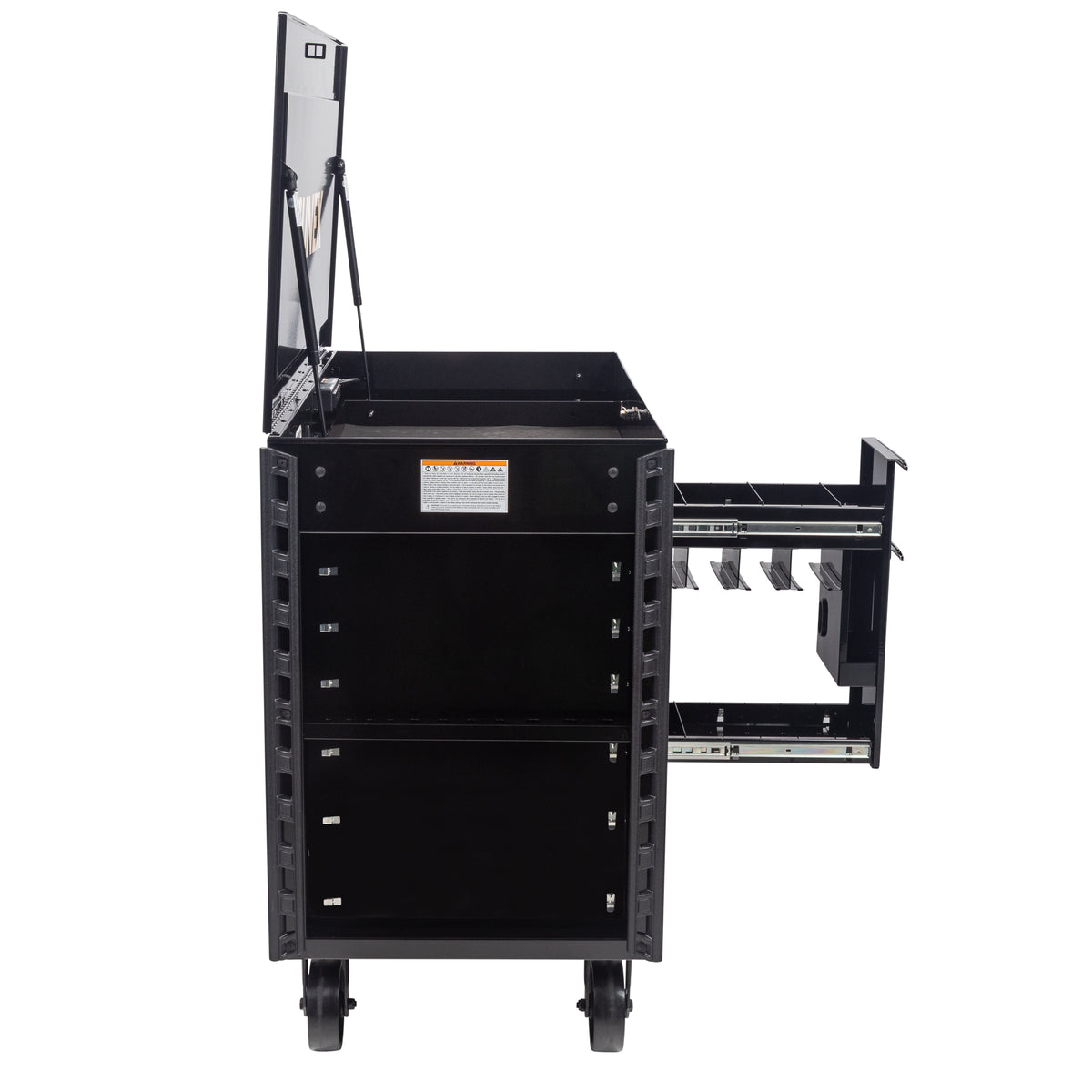 SHADOW TIGER CAMOUFLAGE - JUIC’D BOX 50" 7 DRAWER POWERED CART – BLACK